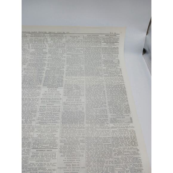 1933 Newspaper Page Raising First N R A Flag Jury Indicts 24 in Racket Probe - Picture 11 of 13